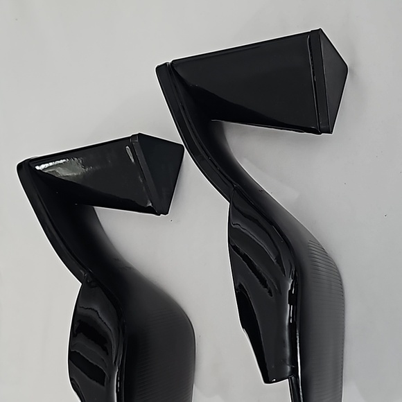 NWOT Nine West Black Patent Mule - Picture 3 of 4